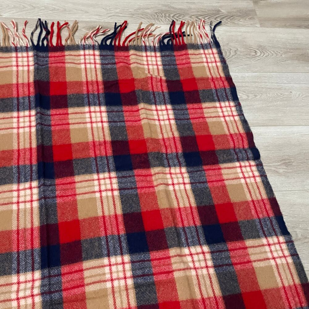 Vintage Pendleton Robe In A Bag Stadium Lap Blanket 52"x70" Virgin Wool Throw - Picture 10 of 16